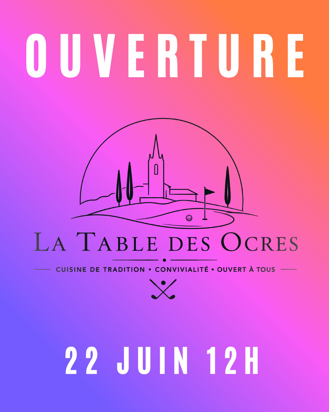La table des Ocres, ouverture du restaurant à VIllars, Luberon le 22 juin.