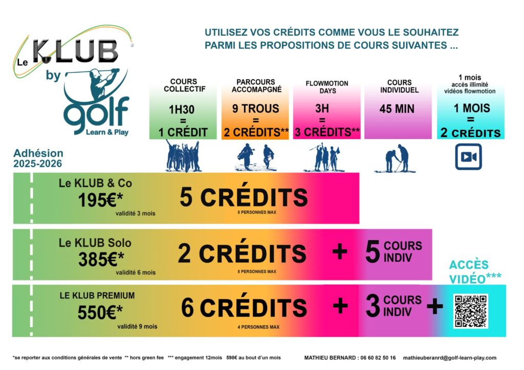 L Klub par Mathieu Bernard, directeur de l'Académie du Golf des Ocres à Villars, Luberon, Vaucluse